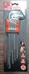 Extra Long Torx head Hex Key Set 9pcs Form T10 To T50 Losman